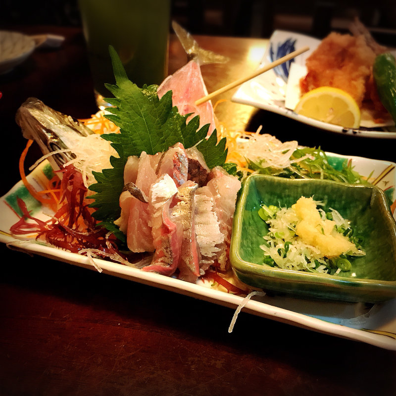 アジの刺身(いろは寿司 本店)