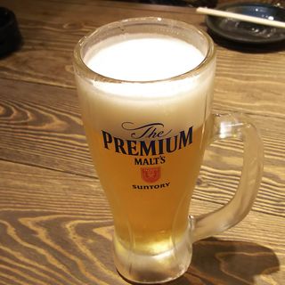 生ビール（中ジョッキ）(水炊き・焼き鳥 とりいちず 鶴見東口店)