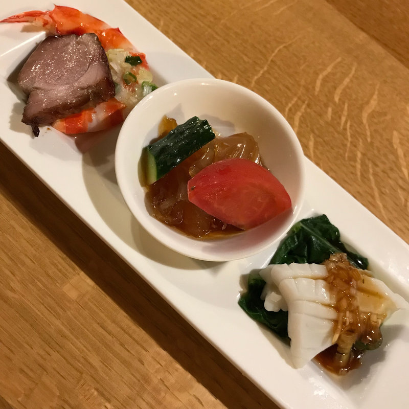 ディナーコース 前菜盛り合わせ(旬菜中房 和華（のどか）)