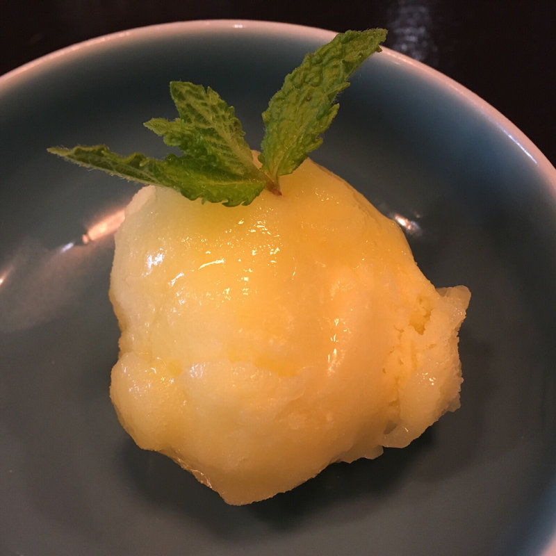 甘夏のシャーベット(アウグス谷中ビアホール 夕やけだんだん店)