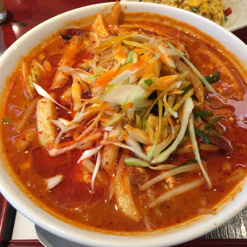 激辛ラーメン(李記 担担麺食堂)