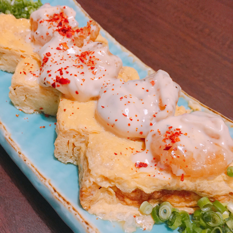 エビマヨだし巻き(あや鶏 光の森)