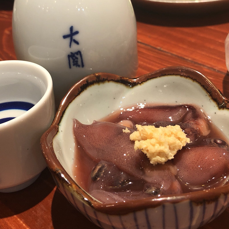 ホタルイカの沖漬け(まぐろやナポレオン)