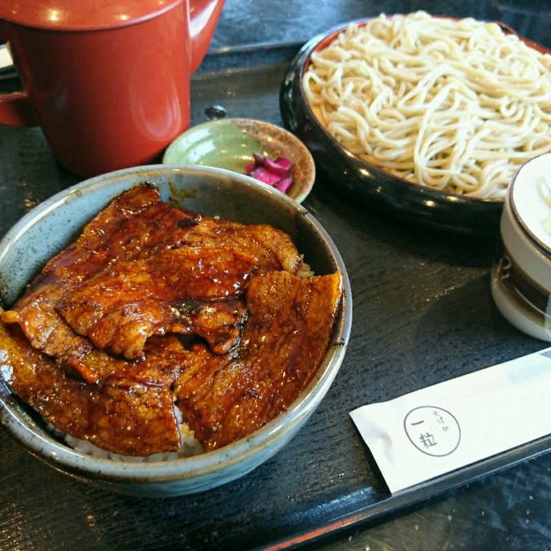 豚丼そばセットせいろ(そば処 一粒)