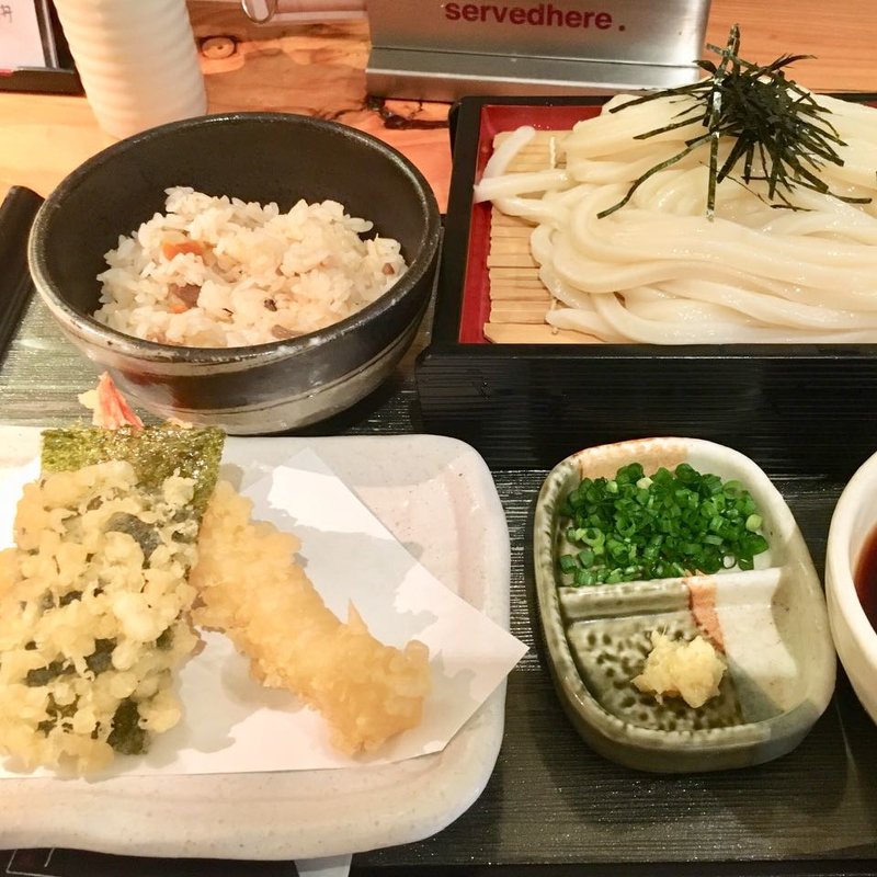 天ぷらざるうどんセット(千 （せん）)