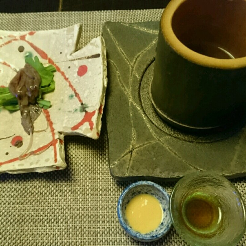 蛍烏賊のしゃぶしゃぶ(夢乃井庵　夕やけこやけ )