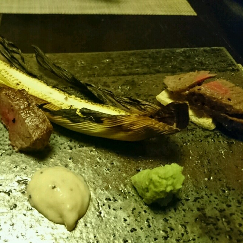 姫路和牛の炙りカナッペ(夢乃井庵　夕やけこやけ )