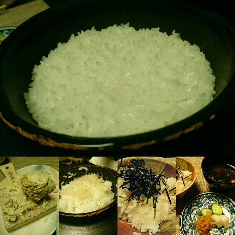 山わさび釜ご飯(夢乃井庵　夕やけこやけ )