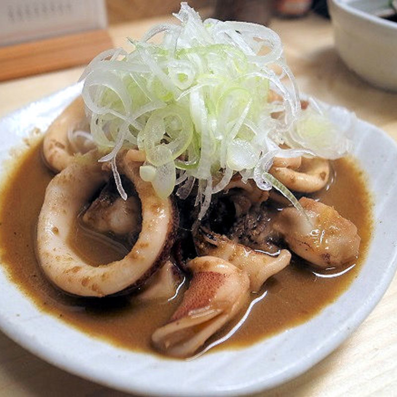 いかとわた炒め(たこといかのでん)