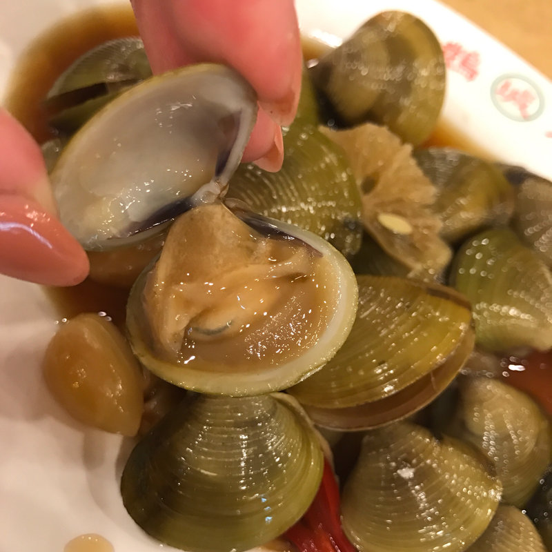 シジミの醤油漬け(鵝肉城活海鮮)