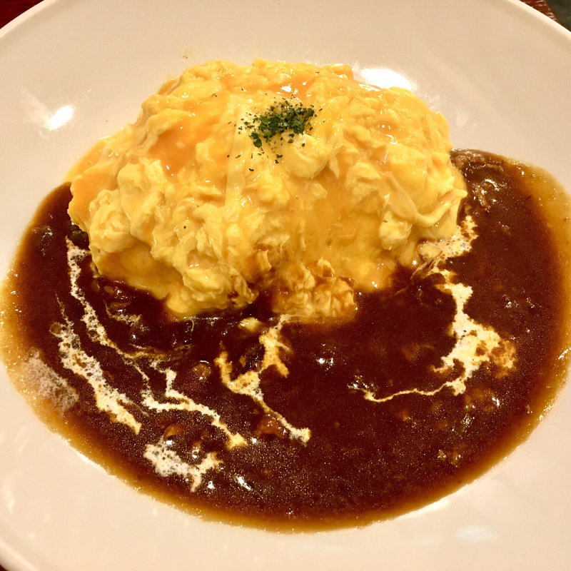 オムハヤシライス(銀座ライオン 大手町ビル店)