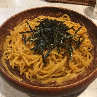 タラコとウニのスパゲティ(ハシヤ)