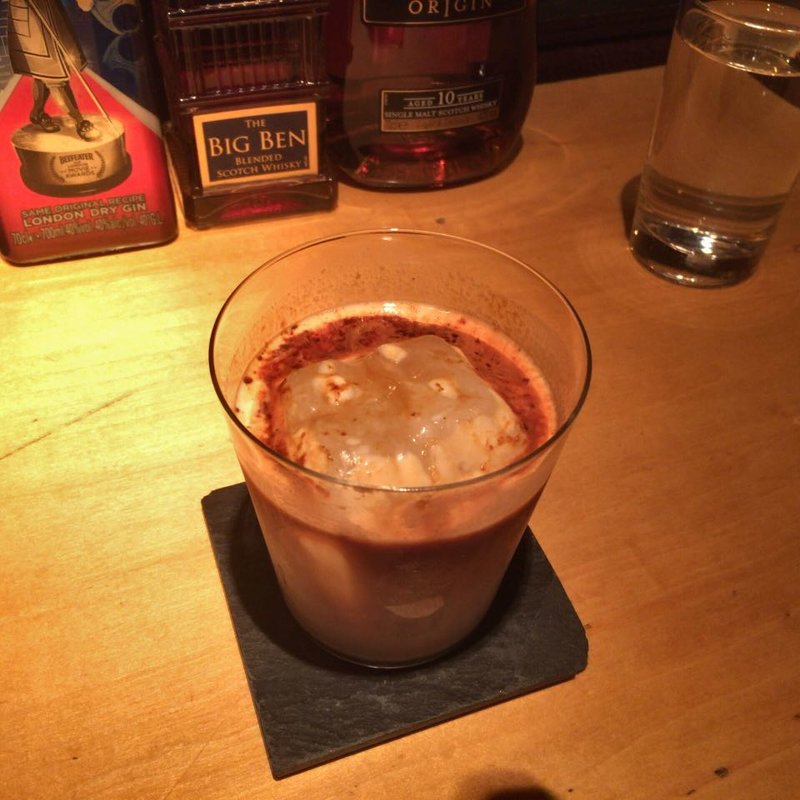 アイスカフェラテ(コーヒーバー ガレッジ)