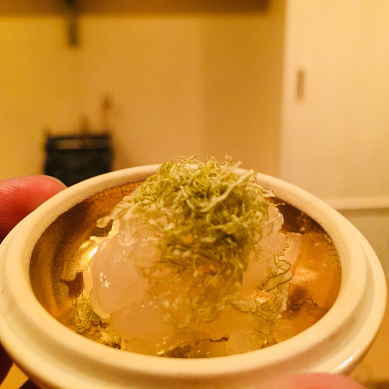 白海老おぼろ昆布締め(料理 澤)