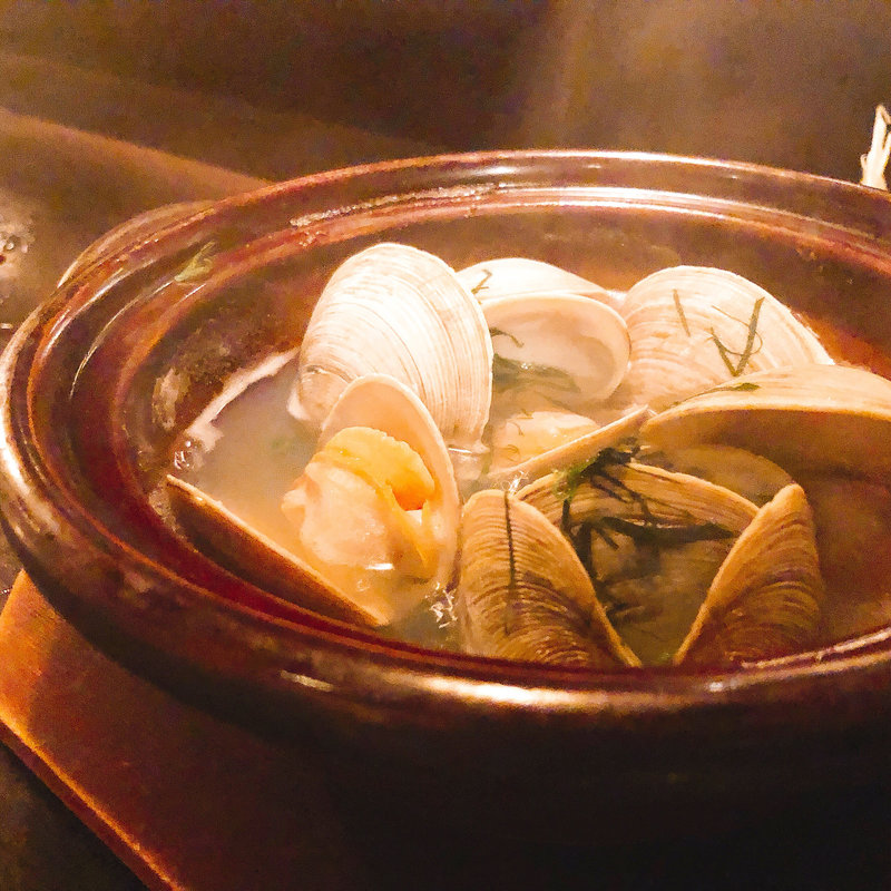 はまぐりの酒蒸し(料理屋壱)
