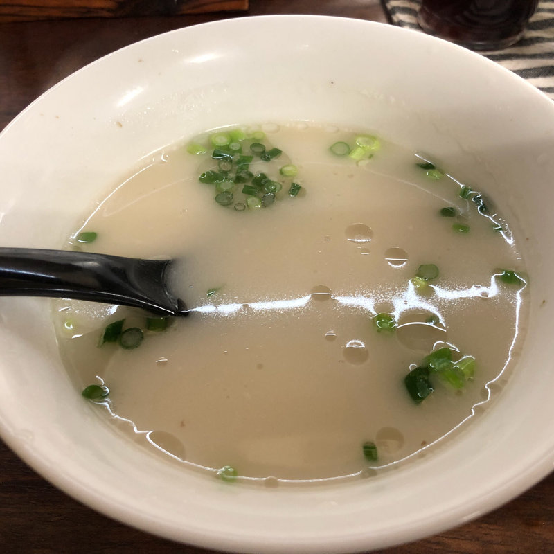 ランチスープ（とんこつ）(みくま飯店)