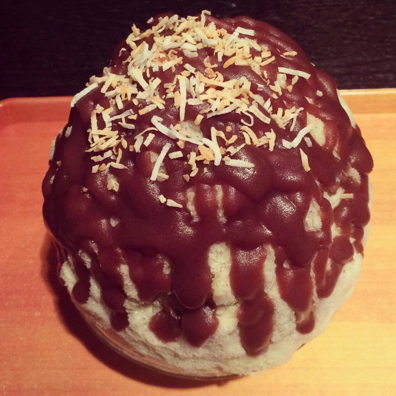 和歌山ほうじ茶ラテしるこ(かき氷喫茶 バンパク )