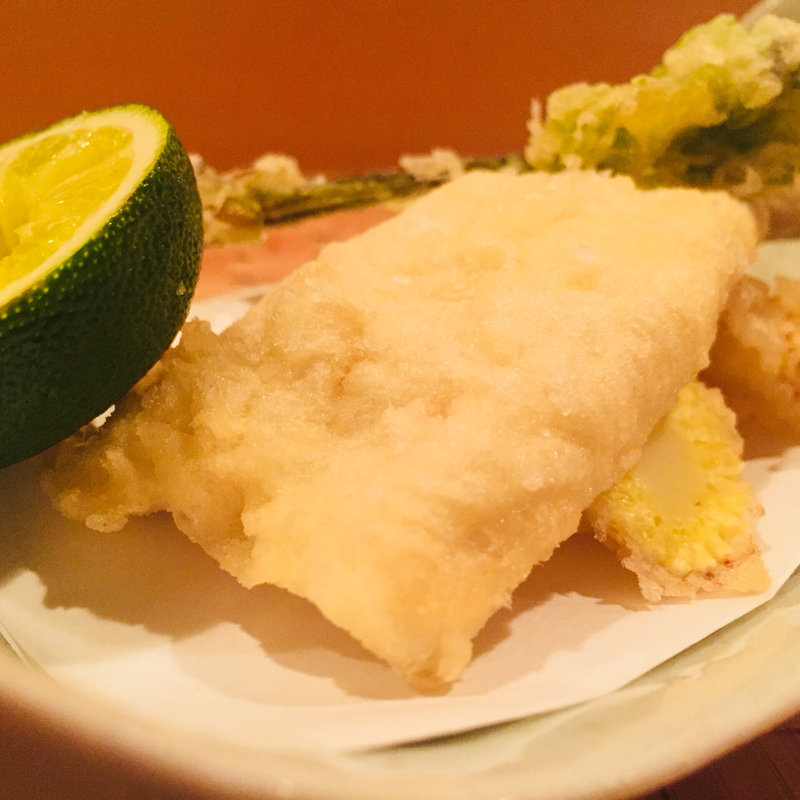 白キスの天婦羅(料理 澤)