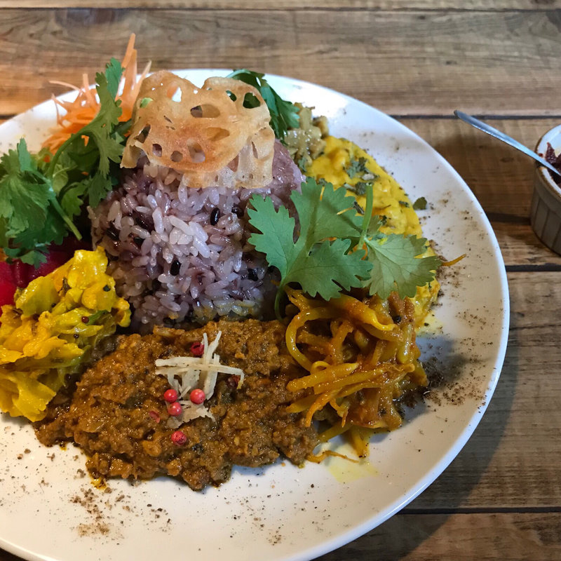 ランチカレープレート(ぐっち温泉 )