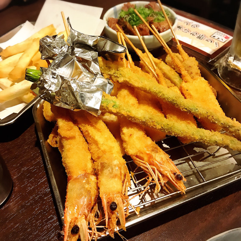 串カツ(新世界串カツいっとく阪急梅田かっぱ横丁店)