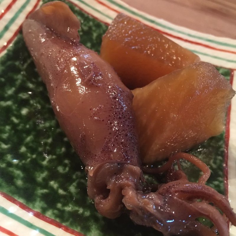ホタルイカと大根の煮物(やっこ)