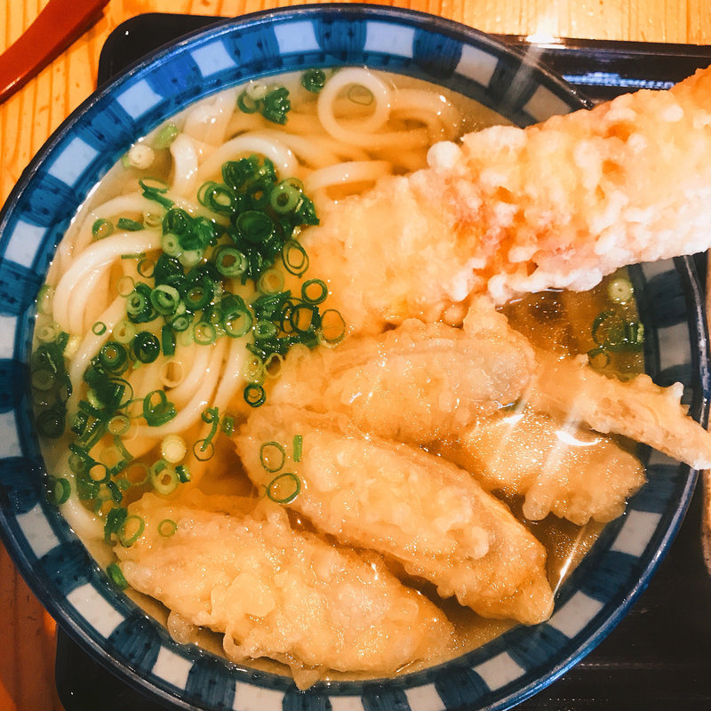 ゴボウ天うどん 竹輪天トッピング(筑後うどん たけ久 )