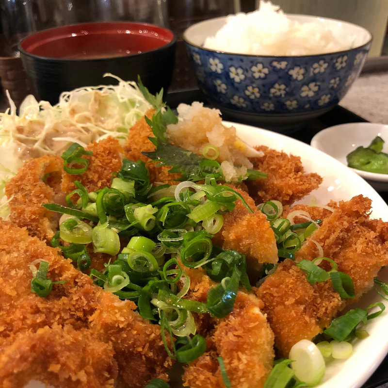 ネギおろしチキンカツ(天ぷら酒場 大地)
