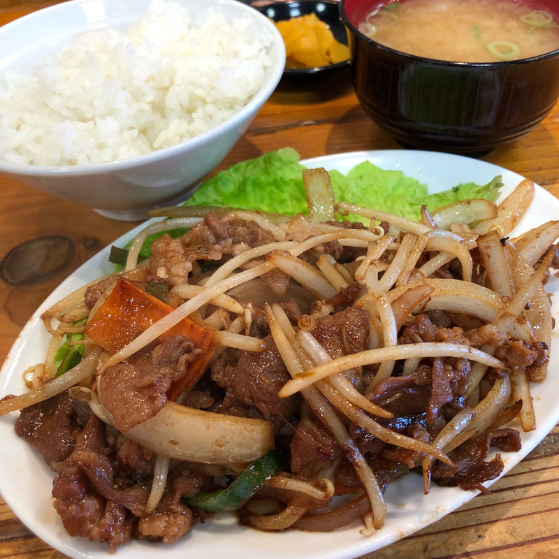 ジンギスカン焼肉定食(ラーメンむさし 泉佐野店 )