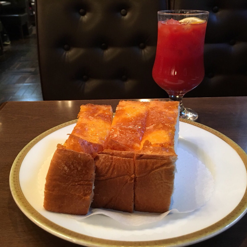 チーズトースト(丸福珈琲店 千日前本店)