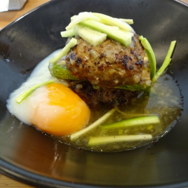 ハンバーグステーキねぎ塩ソース(ど根性キッチン)