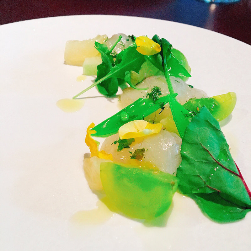 スズキのインサラータ ハーブヴィネグレット(THE SODOH HIGASHIYAMA KYOTO （ザソウドウ東山京都【旧店名】 THE GARDEN ORIENTAL KYOTO）)