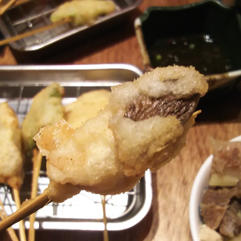 エリンギ（串かつ）(串かつ でんがな パークタワー新川崎店)