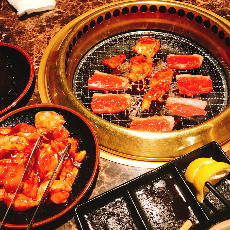 黒毛和牛 もとぶ牛 カルビ&ロース定食(炭火焼肉 An （スミビヤキニク　アン）)