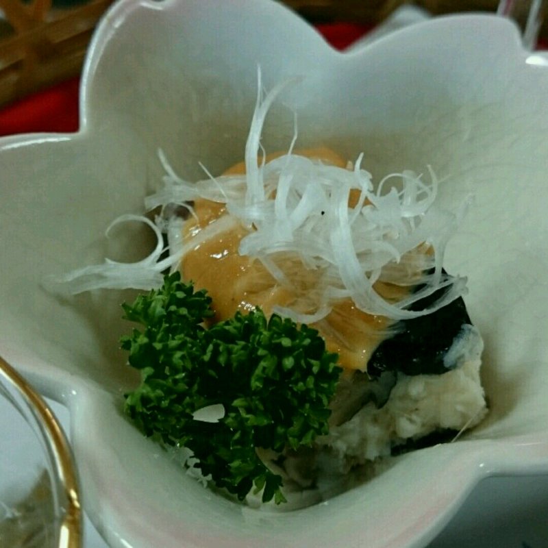 鮟鱇煮こごりの肝味噌あえ(虎丸 )