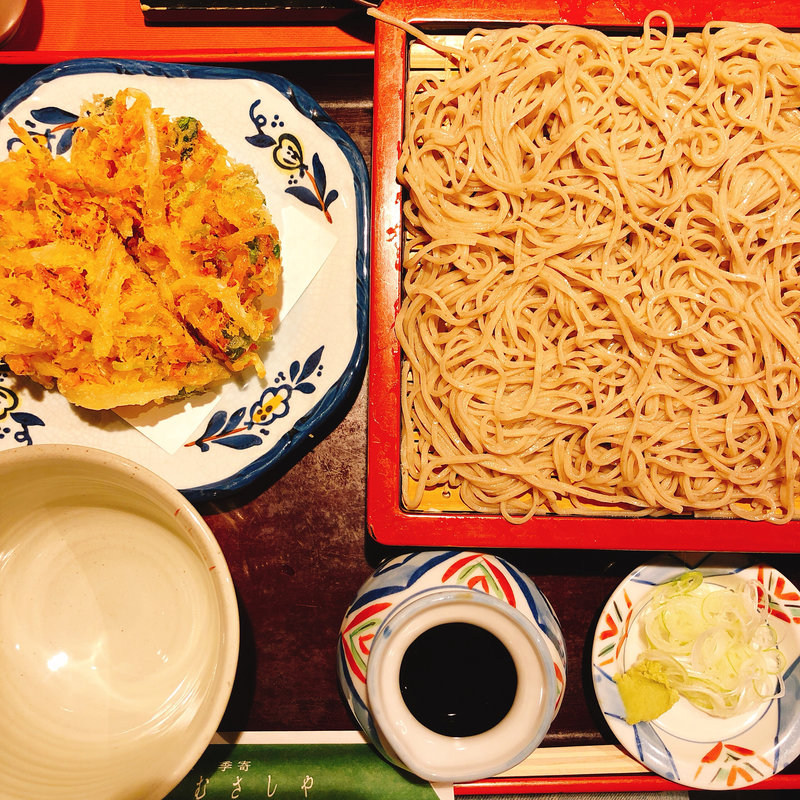 かき揚げ天そば(そば季寄 武蔵屋)