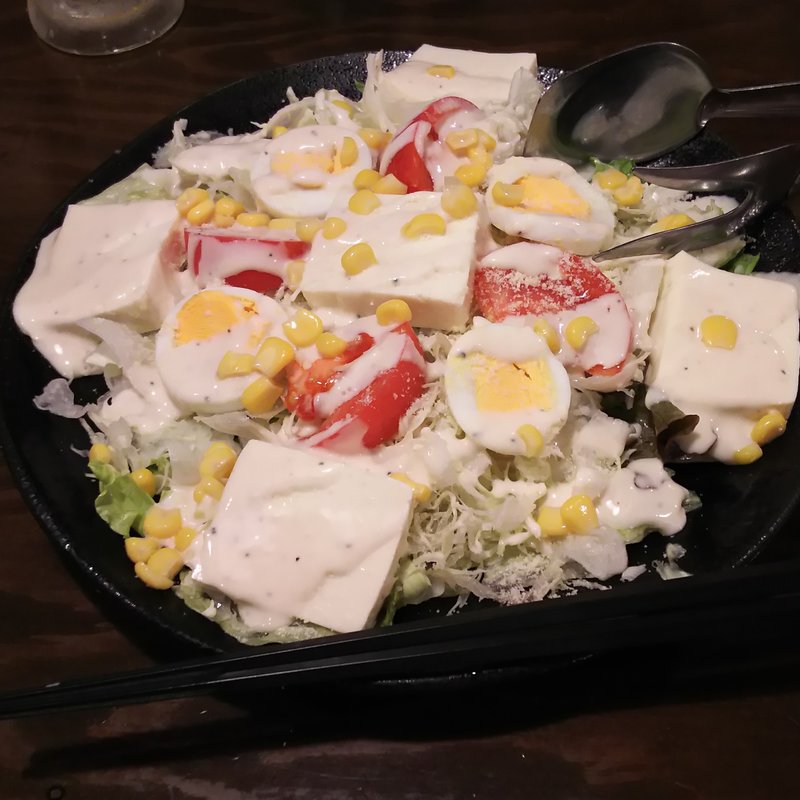 博多豆腐シーザーサラダ(筑前屋 武蔵新田店)