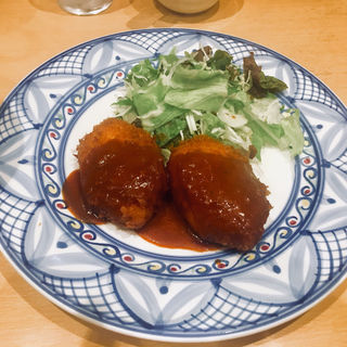 カニクリームコロッケ(西洋料理 口福処 平五郎)