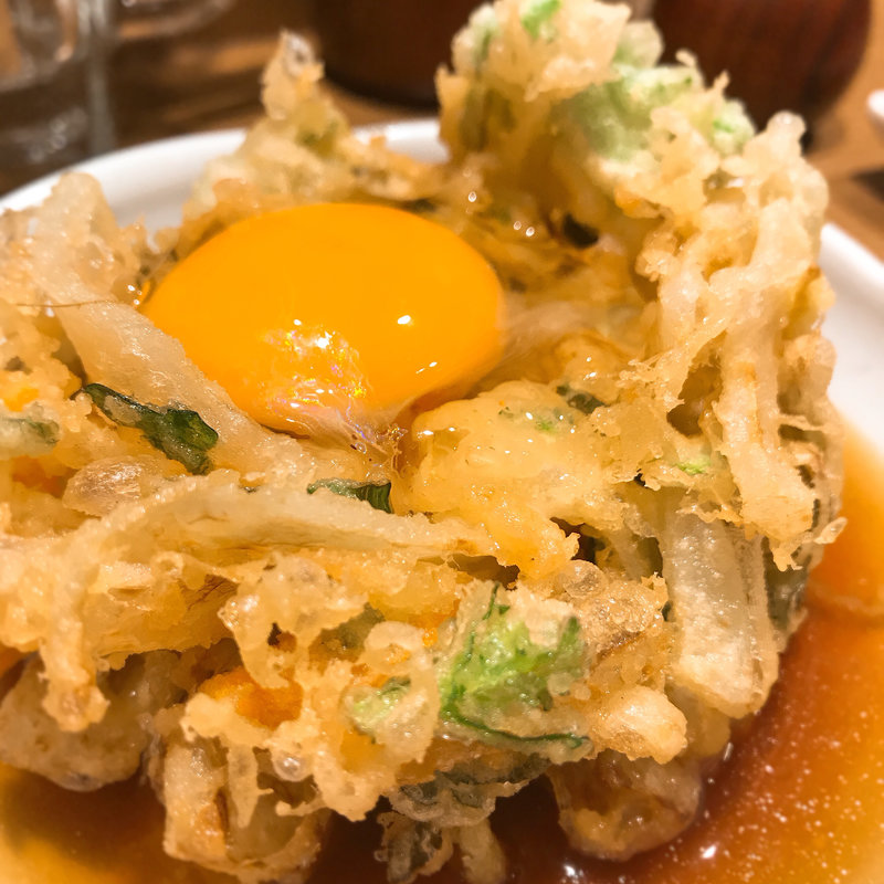 かき揚げ（つゆ・玉入り）(そば田 新橋店 （【旧店名】丸山製麺）)