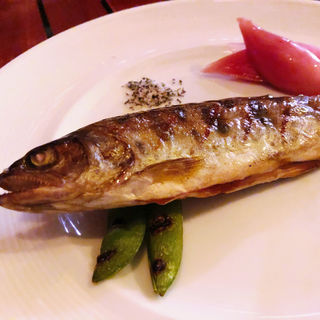 山女魚のスモークグリル(ワイン食堂 久)