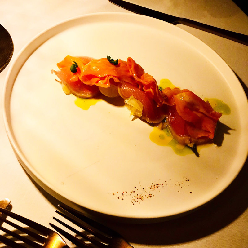 カジキマグロカルパッチョ(La Maison Kioi 赤坂プリンス クラシックハウス 東京ガーデンテラス紀尾井町)