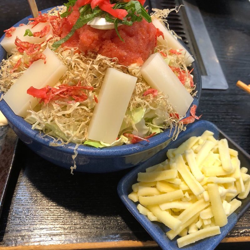 明太もちチーズもんじゃ(五平)