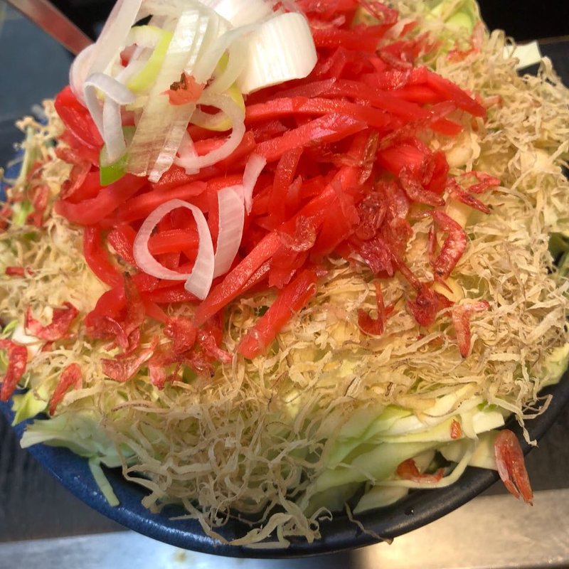 紅しょうがもんじゃ(五平)