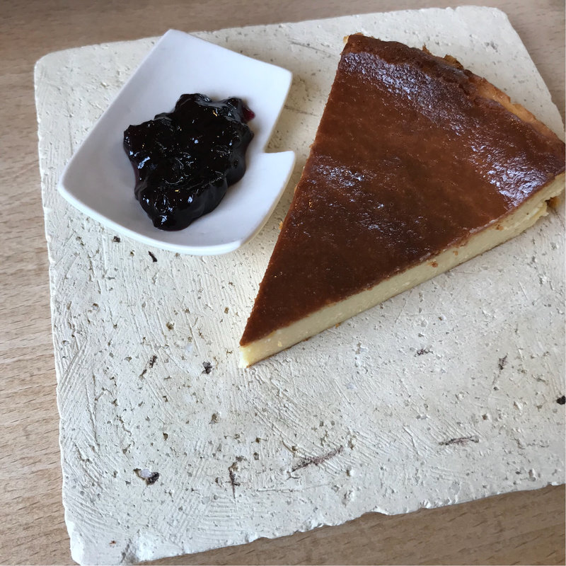 豆腐のチーズケーキ   ランチセットの選べるデザート(なかなかの森)