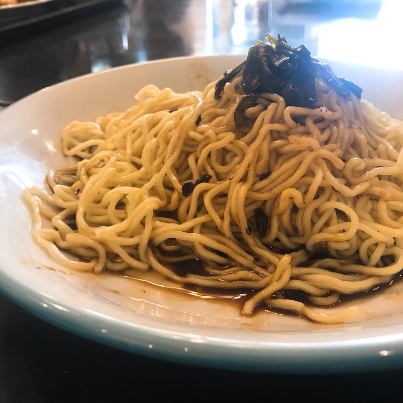 本格上海葱油ソースかけ麺(蘭氏食苑)