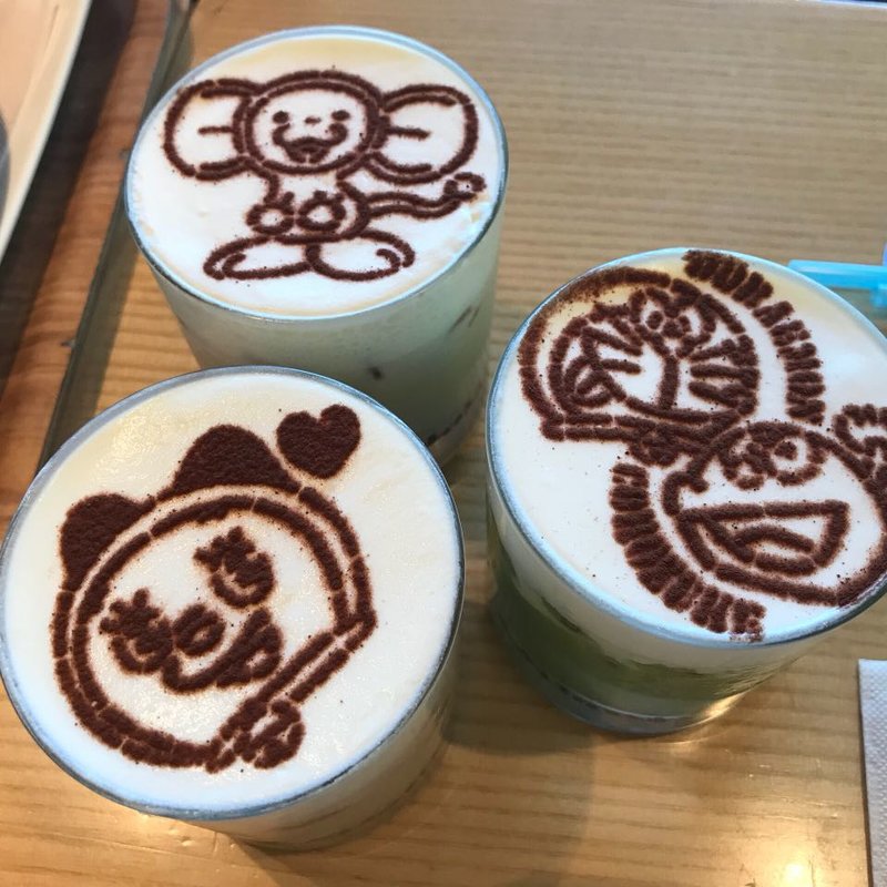 ラテアートドリンク(藤子・Ｆ・不二雄ミュージアムカフェ )