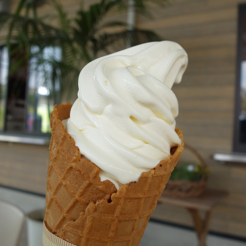 北海道濃厚ミルクソフト(HIROKAWA里カフェ まち子のおやつ)