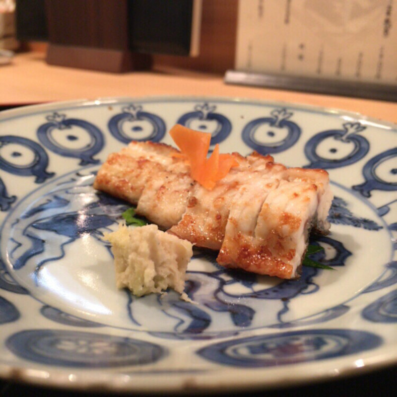 天然鰻の白焼き(山中湖 菜庭料理 尚起)