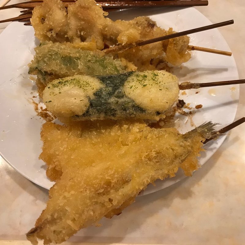 キス・いいだこ・山芋・チーズ(鳥の巣 大阪NAMBAなんなん店 )