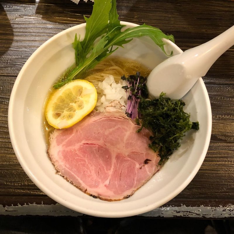 煮干と羅臼昆布の冷やしそば(丿貫)