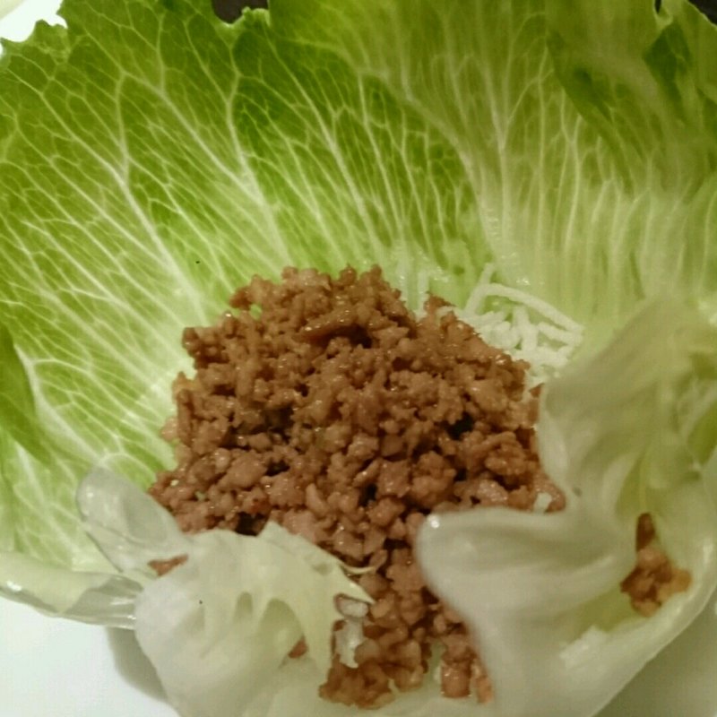 ミンチのレタス包み(廣東料理民生 ヒルトンプラザ ウエスト店)